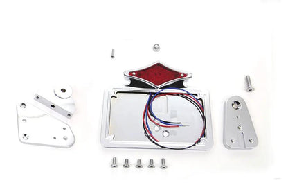 V-Twin Chrome Tail Lamp Assembly with Side Mount Bracket and Foldaway Design for Harley Davidson XL (2004-2013) by V-Twin