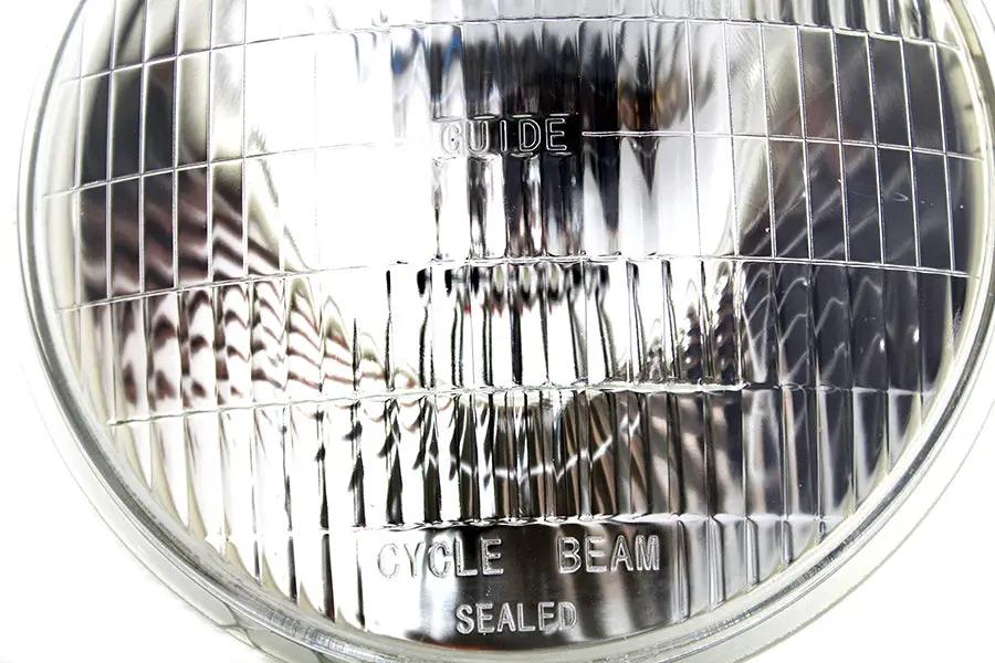 Wyatt Gatling 7 Inch Replica Cycle Beam Headlamp for Harley Davidson FLH (1950s Models) by Wyatt Gatling