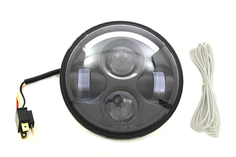 Wyatt Gatling 5-3/4 inch LED Headlamp Unit for Harley Davidson XL by Wyatt Gatling
