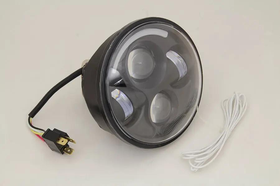 Wyatt Gatling 5-3/4 inch LED Headlamp Unit for Harley Davidson XL by Wyatt Gatling