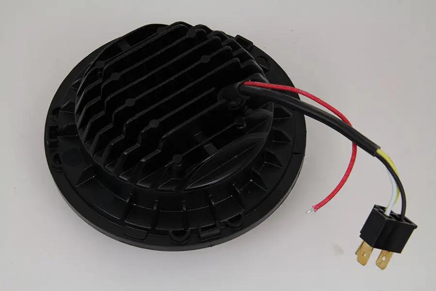 Wyatt Gatling 7 Inch LED Headlamp Unit for Harley Davidson FL Models - Black by Wyatt Gatling