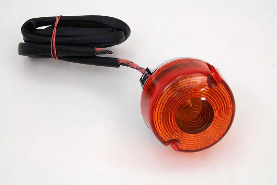 Wyatt Gatling Dual Filament Turn Signal Chrome for Harley Davidson FXD (1991-2000) by Wyatt Gatling