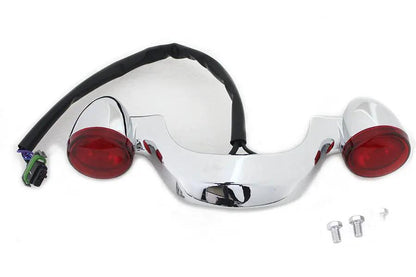 Wyatt Gatling Chrome FLTRX Rear Turn Signal Bar Kit for Harley Davidson FLTRX by Wyatt Gatling