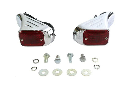 Wyatt Gatling 12-6055R Flush Deco Marker Lamp Set with Red Lens by Wyatt Gatling