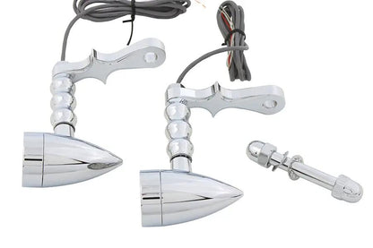 Wyatt Gatling Turn Signal Set Bullet Amber Part 76528 with 3-Wire Configuration by Wyatt Gatling