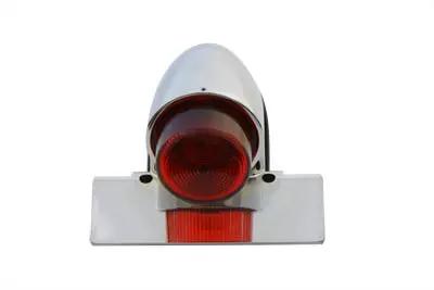 Wyatt Gatling Chrome Sparto Tail Lamp with Bulb – Fender Mount, Classic Design by Wyatt Gatling