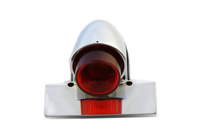 Wyatt Gatling Chrome Sparto Tail Lamp with Bulb – Fender Mount, Classic Design by Wyatt Gatling