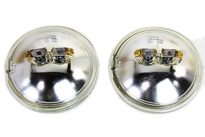 Wyatt Gatling Clear 4-1/2 Inch 12 Volt Sealed Beam Spotlamp Bulb Set - Model 77180 by Wyatt Gatling