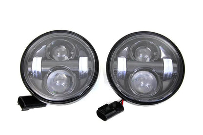 Wyatt Gatling 4-1/2 Inch LED Headlamp Unit Set for Harley Davidson FXDF Models by Wyatt Gatling