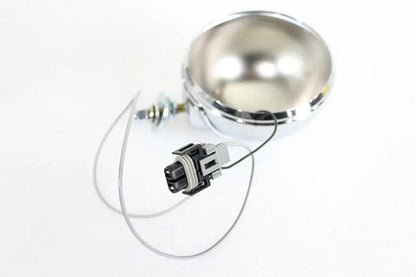 Wyatt Gatling Chrome Spotlamp Shell and Wire Kit Part 70256H for Harley Davidson FLT Models by Wyatt Gatling