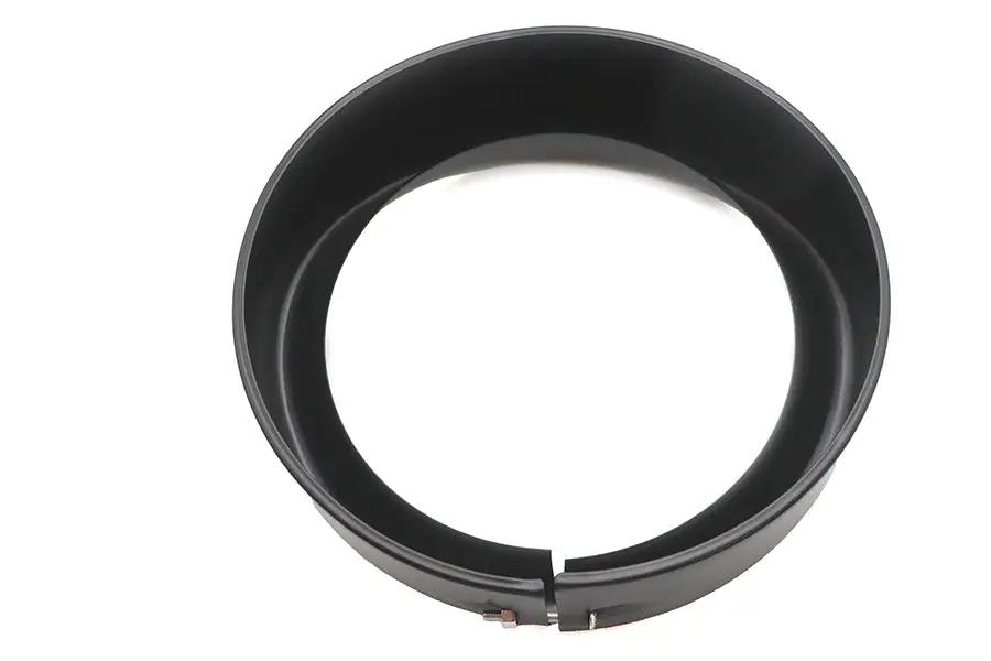 Wyatt Gatling Outer Headlamp Black Frenched Trim Ring with Visor for Harley Davidson FLT by Wyatt Gatling