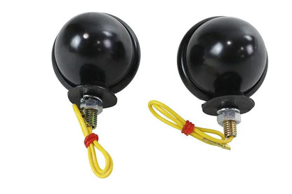 Wyatt Gatling Black Turn Signal Set Bullet with Smoked Lens - Part 77389BS by Wyatt Gatling