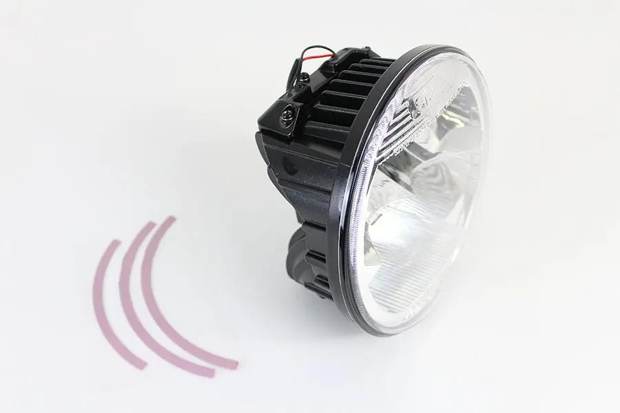 Wyatt Gatling 7 Inch LED Headlamp Unit with Built-in H4 Plug, Part #161710 by Wyatt Gatling