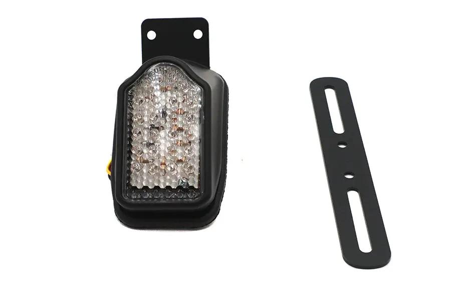 Wyatt Gatling 19158B Black Mini Tombstone Tail Lamp with Bracket and Red LED Lights by Wyatt Gatling