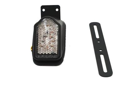 Wyatt Gatling 19158B Black Mini Tombstone Tail Lamp with Bracket and Red LED Lights by Wyatt Gatling