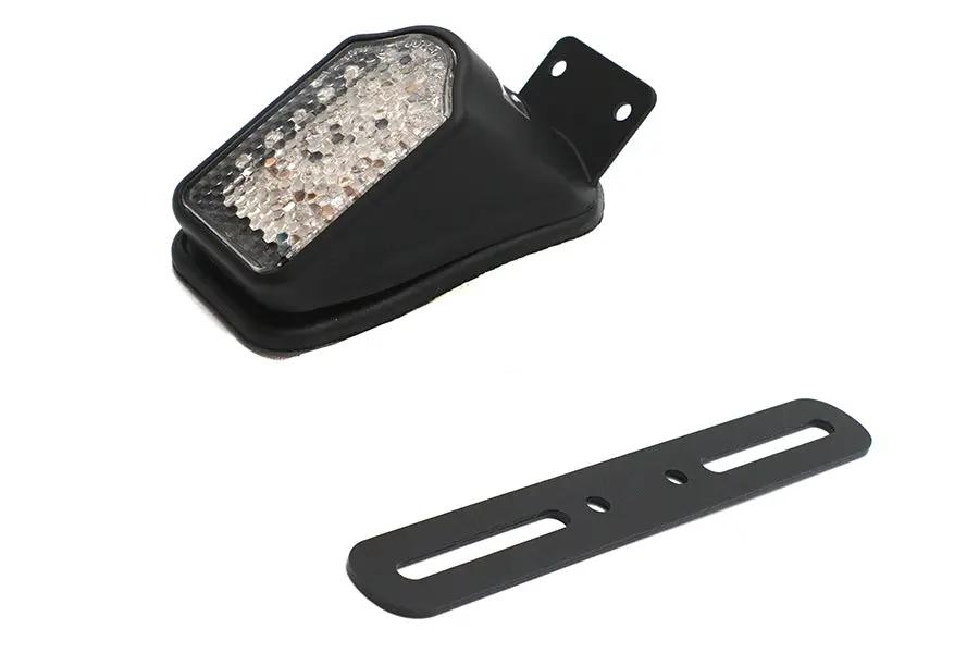 Wyatt Gatling 19158B Black Mini Tombstone Tail Lamp with Bracket and Red LED Lights by Wyatt Gatling