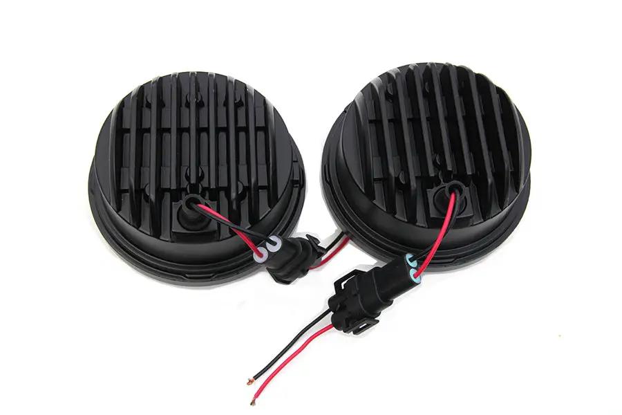 Wyatt Gatling 4-1/2 Inch Chrome LED Spotlamp Assembly for Harley Davidson FLT by Wyatt Gatling