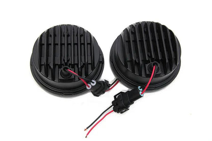 Wyatt Gatling 4-1/2 Inch Chrome LED Spotlamp Assembly for Harley Davidson FLT by Wyatt Gatling