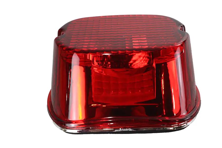 Wyatt Gatling 12-0402D Tail Lamp Lens Laydown Style Red for Harley Davidson FLT by Wyatt Gatling