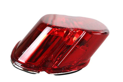 Wyatt Gatling 12-0402D Tail Lamp Lens Laydown Style Red for Harley Davidson FLT by Wyatt Gatling