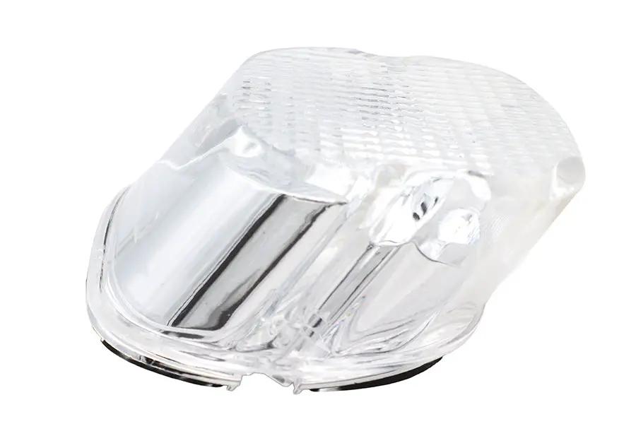 Wyatt Gatling 12-0402DC Clear Laydown Style Tail Lamp Lens for Harley Davidson FLT by Wyatt Gatling
