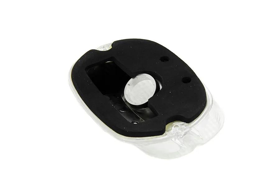 Wyatt Gatling 12-0411DC Clear Laydown Style Tail Lamp Lens for Harley Davidson FLT by Wyatt Gatling