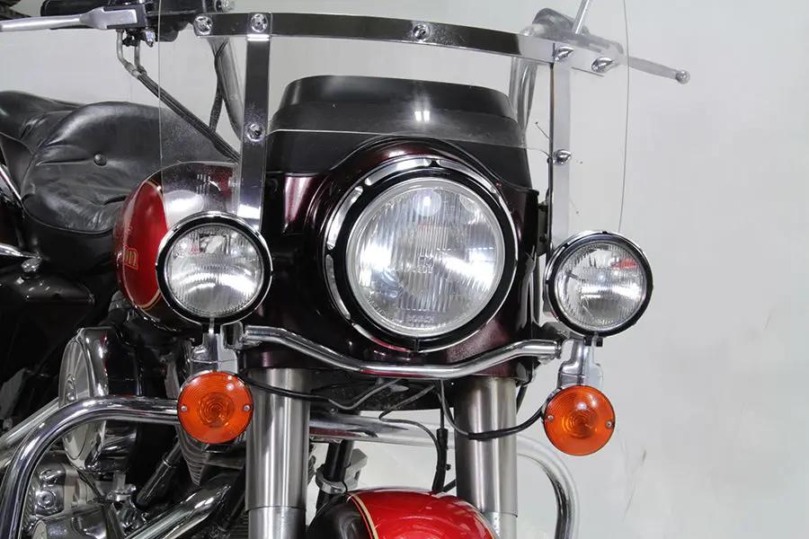Wyatt Gatling Billet Spotlamp Trim Set Black for Harley Davidson FL (1962-1971) by Wyatt Gatling