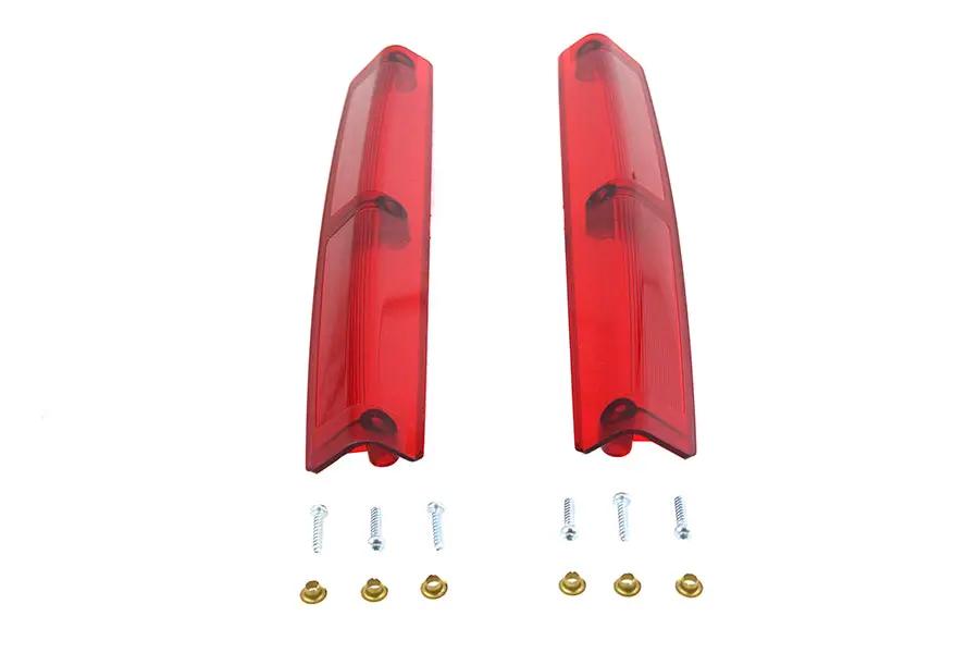 Wyatt Gatling Tour Pak Red Side Marker Lamp Lens Set for Harley Davidson FLHTC by Wyatt Gatling