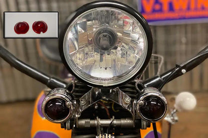 Wyatt Gatling Replica Marker Lamp Lens Glass Bullet Style Red – 2.135-Inch Base Diameter by Wyatt Gatling