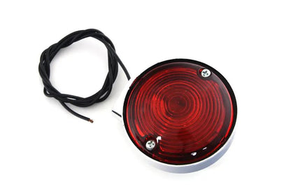 Wyatt Gatling 12-6029DRA Chrome Turn Signal for Harley Davidson FL - Front and Rear with Red Lens by Wyatt Gatling