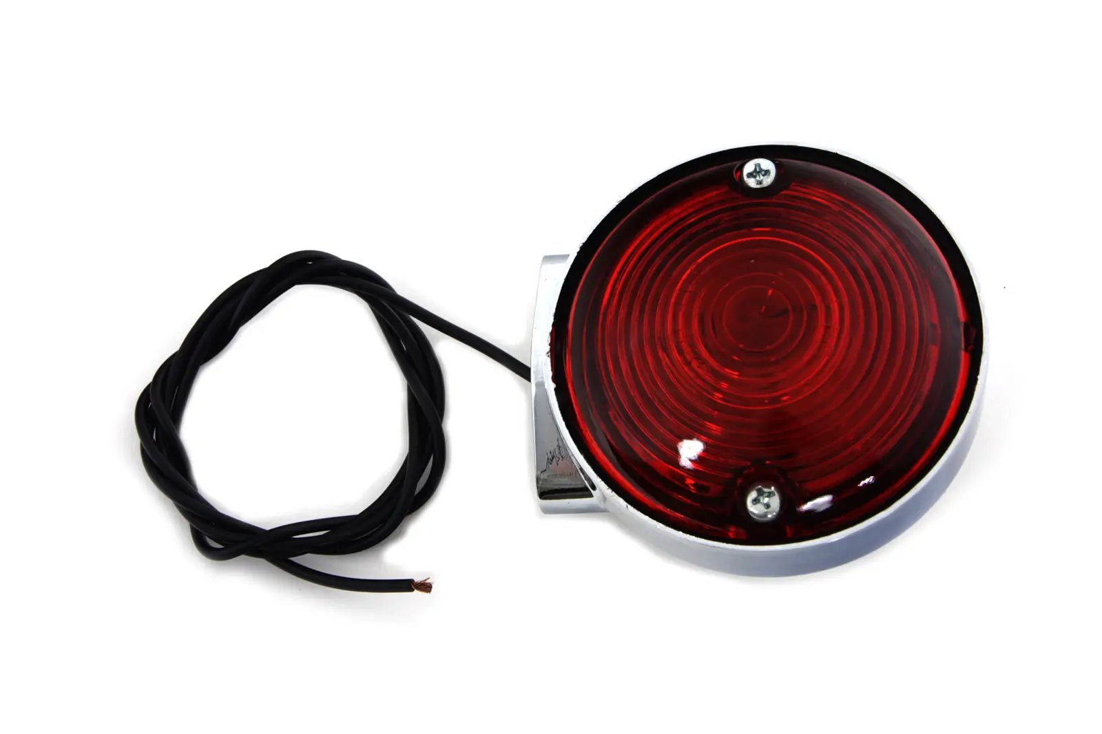 Wyatt Gatling 12-6029DRA Chrome Turn Signal for Harley Davidson FL - Front and Rear with Red Lens by Wyatt Gatling