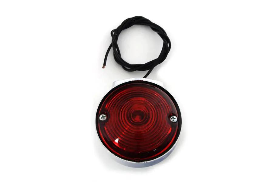 Wyatt Gatling 12-6029DRA Chrome Turn Signal for Harley Davidson FL - Front and Rear with Red Lens by Wyatt Gatling