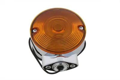 Wyatt Gatling Part 73090 Chrome Turn Signal Front Amber for Harley Davidson FLT by Wyatt Gatling
