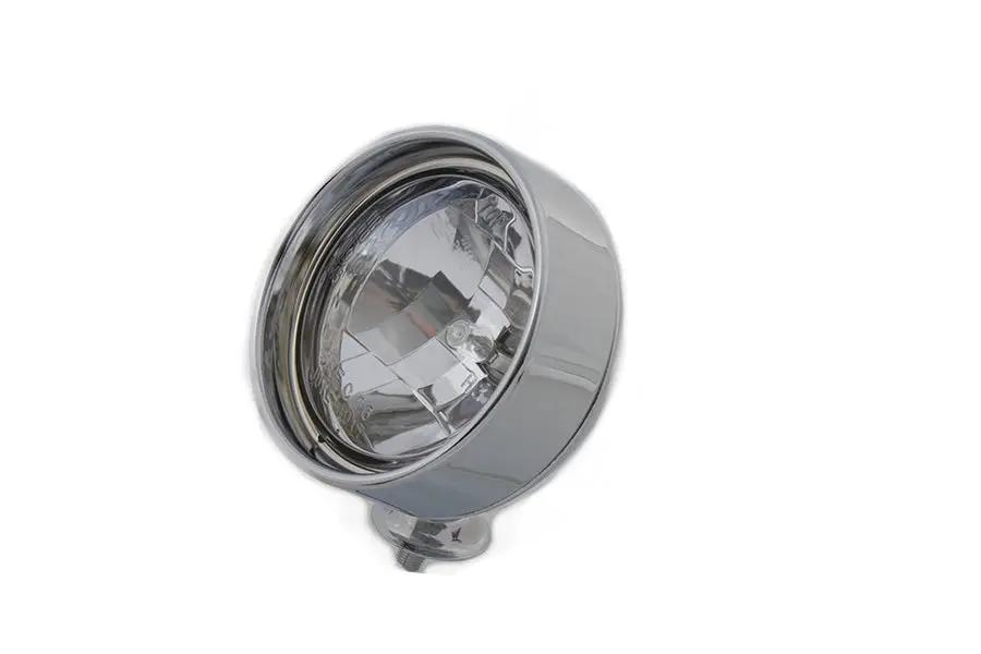 Wyatt Gatling Chrome 4 Inch Spotlamp with H-3 Bulb Inset Type – DOT and ECE Approved by Wyatt Gatling