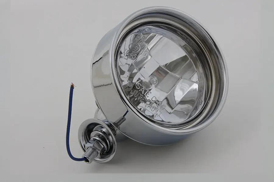Wyatt Gatling Chrome 4 Inch Spotlamp with H-3 Bulb Inset Type – DOT and ECE Approved by Wyatt Gatling