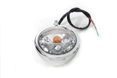 V-Twin Chrome Spotlamp Assembly with Amber Running Lamp for Harley Davidson FL (1964-1973) by V-Twin