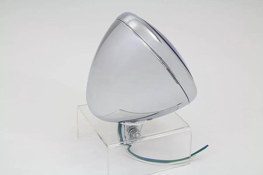 Wyatt Gatling Diamond Cut H-3 Spotlamp with Clear Lens for Harley Davidson FL 1964-1973 by Wyatt Gatling