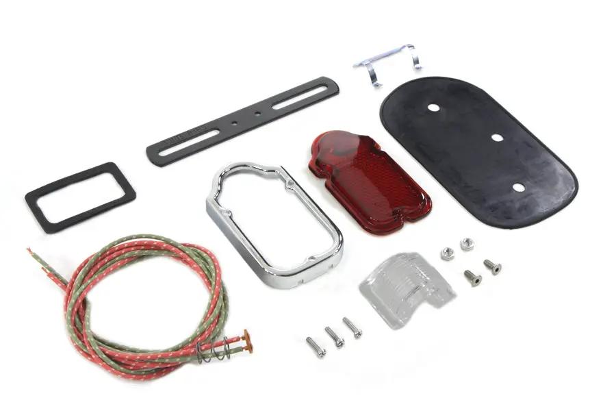 V-Twin Tombstone Tail Lamp Parts Kit for Harley Davidson FL 1947-1949 by V-Twin