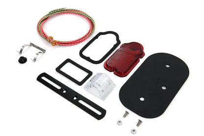 V-Twin Tombstone Tail Lamp Parts Kit for 1950-1954 Harley Davidson FL Models by V-Twin