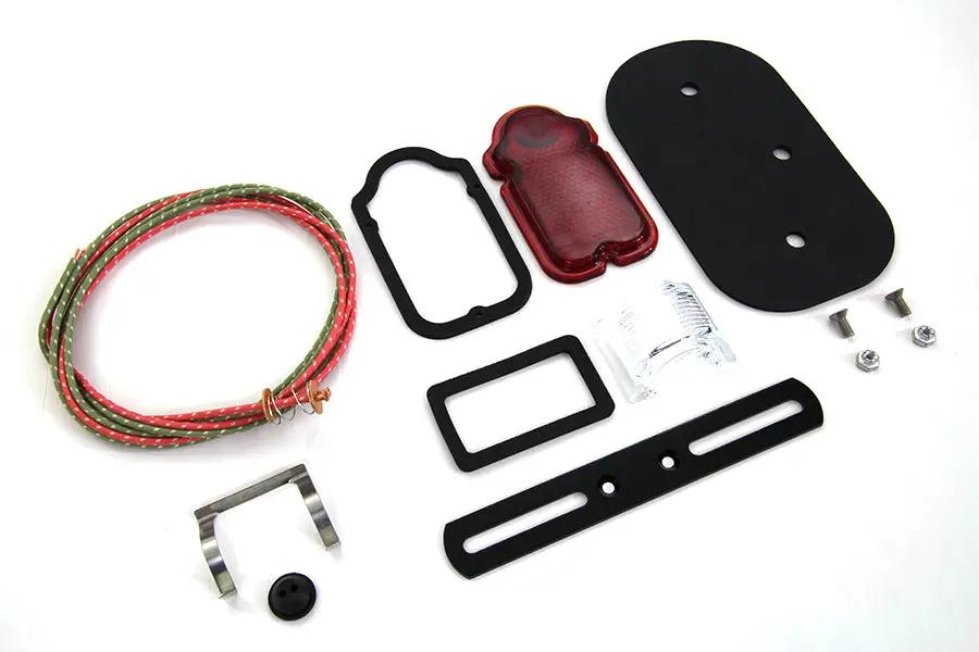 V-Twin Tombstone Tail Lamp Parts Kit for 1950-1954 Harley Davidson FL Models by V-Twin