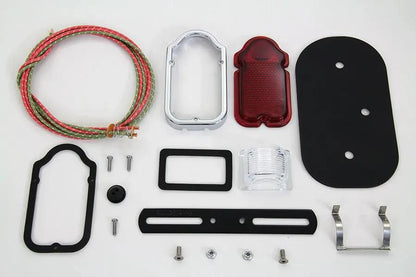 V-Twin Tombstone Tail Lamp Parts Kit for 1950-1954 Harley Davidson FL Models by V-Twin