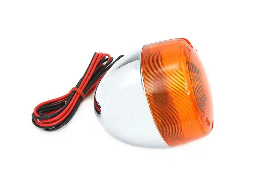 Wyatt Gatling Dual Filament Chrome Turn Signal Assembly for Harley Davidson XL (Right or Left) by Wyatt Gatling