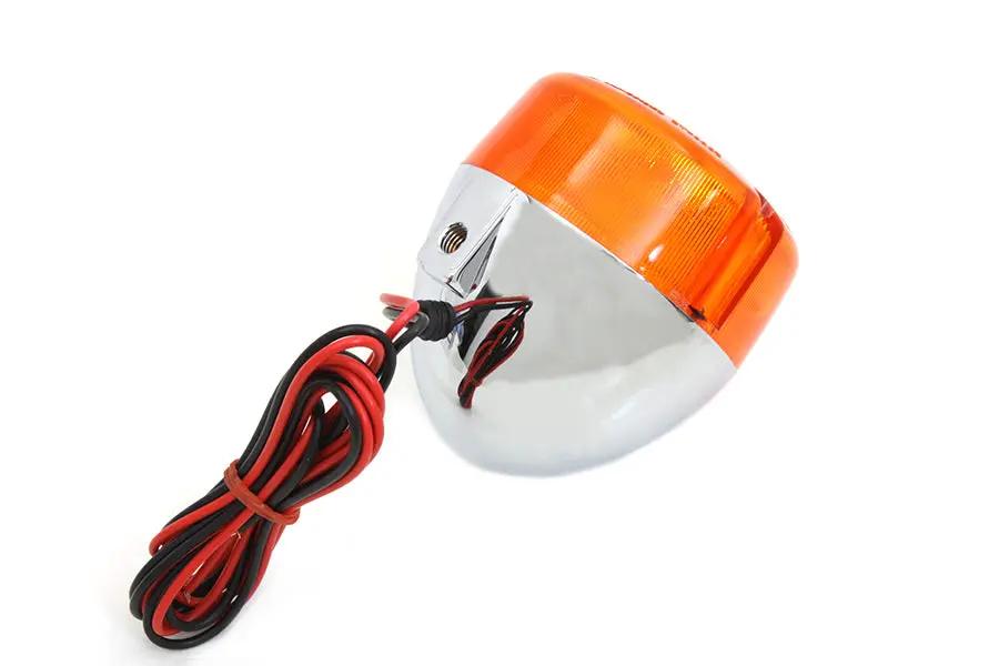 Wyatt Gatling Dual Filament Chrome Turn Signal Assembly for Harley Davidson XL (Right or Left) by Wyatt Gatling