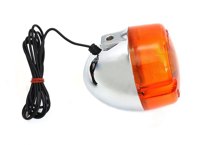 Wyatt Gatling Chrome Turn Signal Assembly for Harley Davidson XL - Front Right or Left by Wyatt Gatling