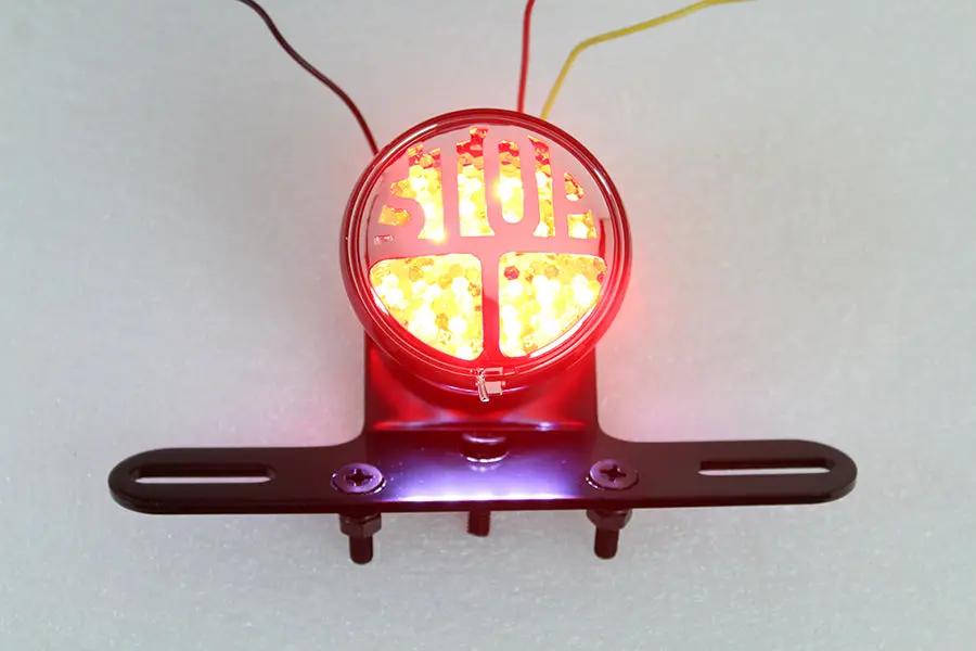 Wyatt Gatling 20-5511LEDEKA Round InchStop Inch LED Tail Lamp Kit with Clear Lens and Red LED Bulb by Wyatt Gatling