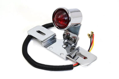 Wyatt Gatling L24-0438GC Chrome Round Tail Lamp with 2-Inch Glass Lens by Wyatt Gatling