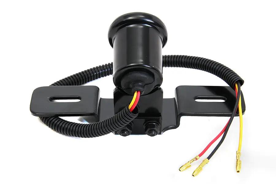Wyatt Gatling 77991B Black Round Tail Lamp with Dual Filament Bulb and Glass Lens by Wyatt Gatling