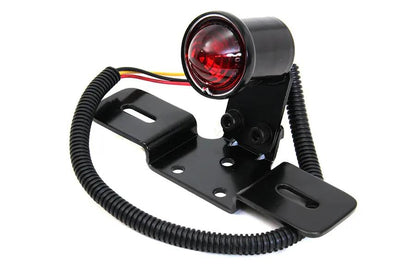 Wyatt Gatling 77991B Black Round Tail Lamp with Dual Filament Bulb and Glass Lens by Wyatt Gatling
