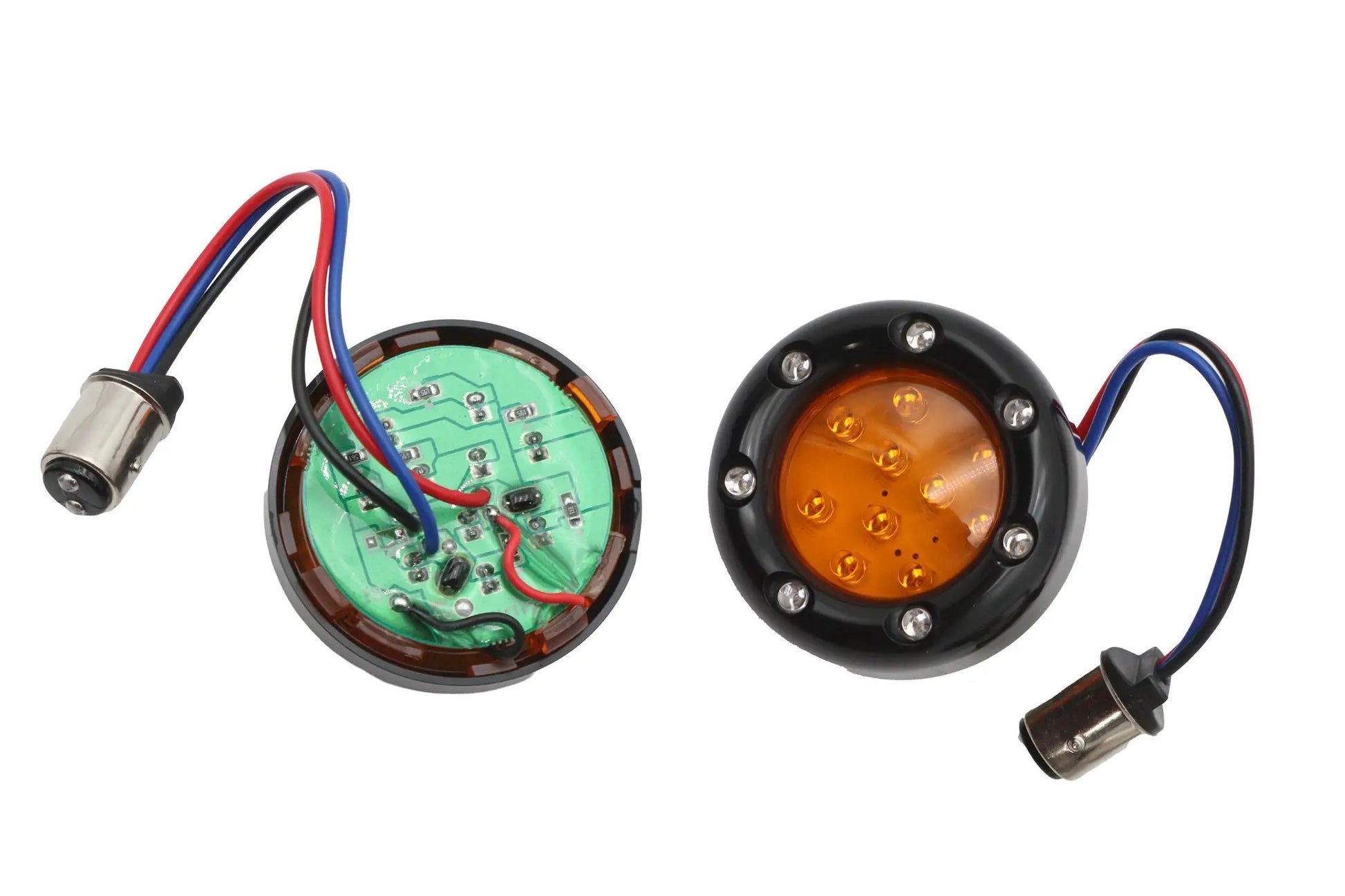 Wyatt Gatling Part 77925A Black LED Turn Signal Bezel with Amber Lens by Wyatt Gatling