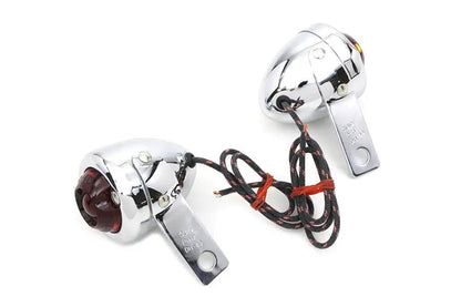 Wyatt Gatling Replica Guide Signal Lamp Set Rear for Harley Davidson FL (1950-1959) by Wyatt Gatling